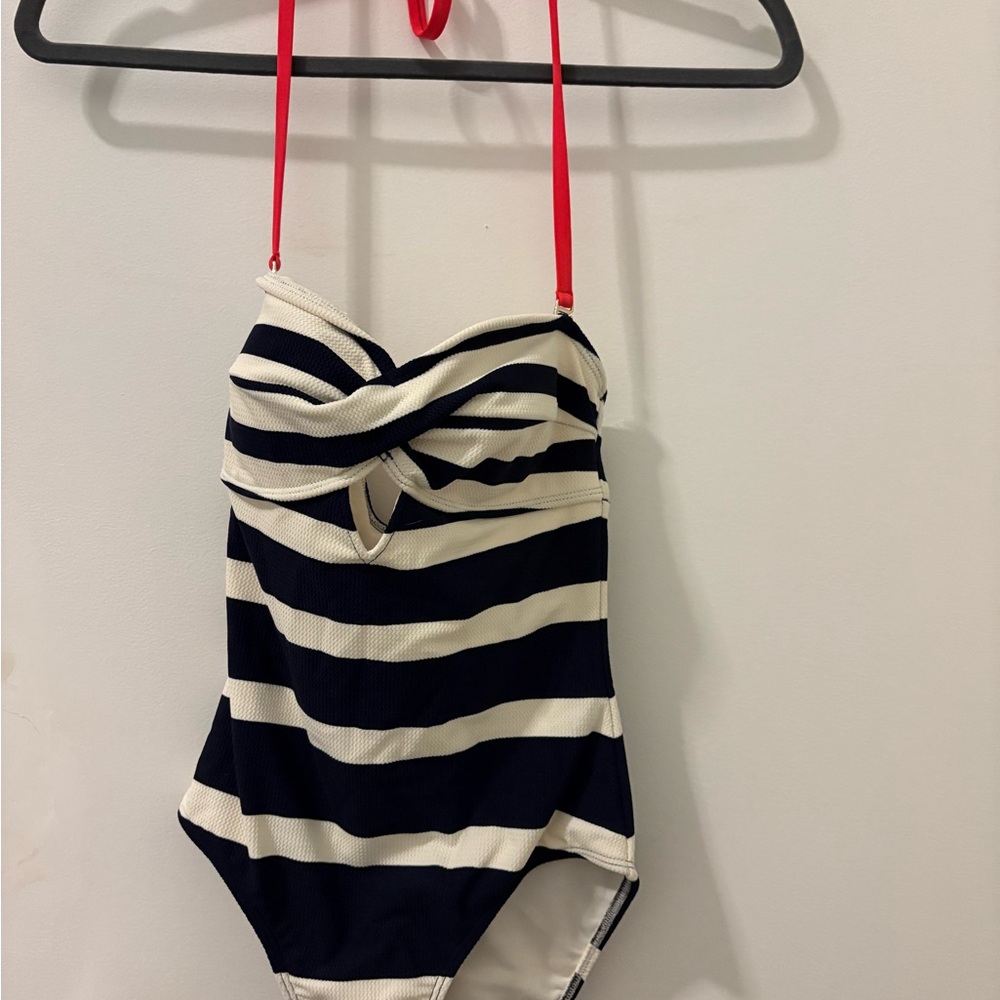 Ted Baker Striped One Piece Swimsuit